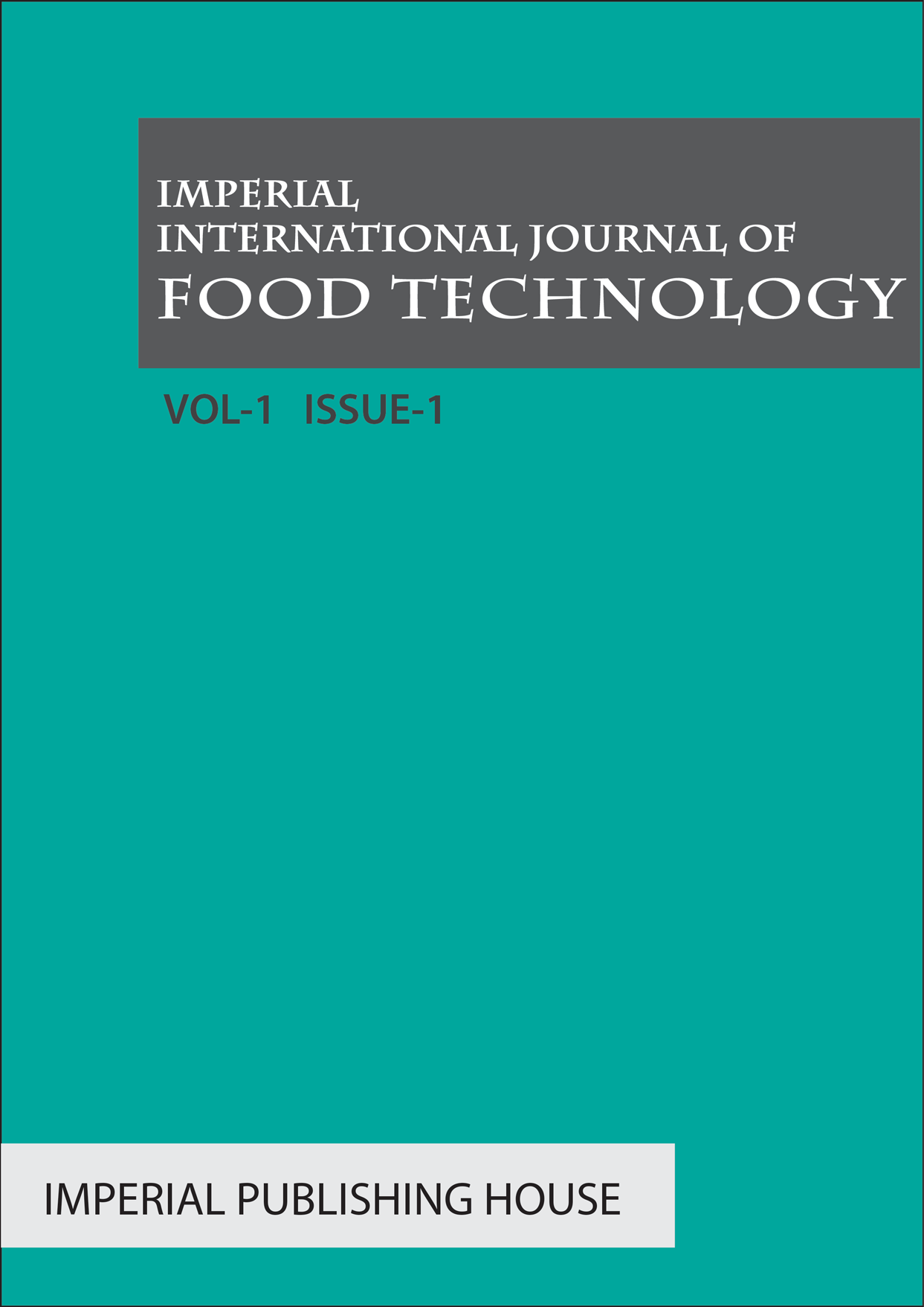 Imperial International Journal of Food Technology