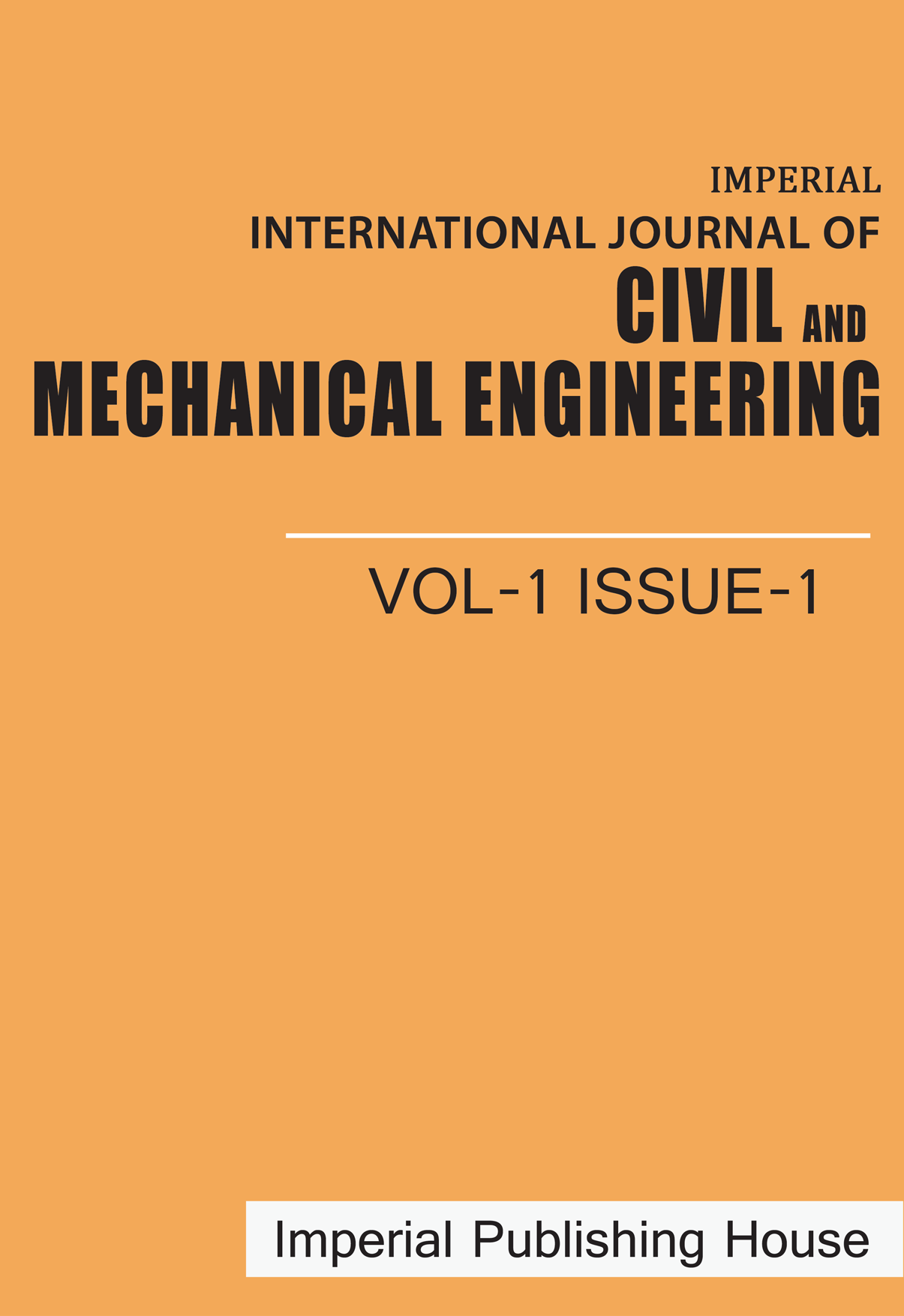 Imperial International Journal of Civil and Mechanical Engineering (IJCME)